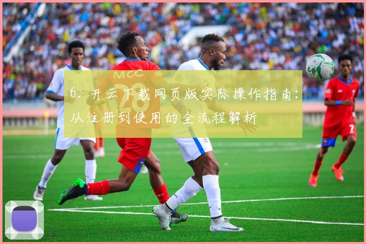 6. 开云下载网页版实际操作指南：从注册到使用的全流程解析